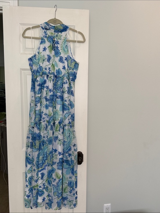 Nicole Miller New York Dresses & Skirts - Nicole Miller Blue & White Floral Maxi Dress